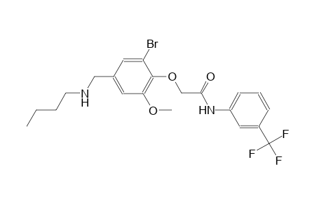 2-{2-bromo-4-[(butylamino)methyl]-6-methoxyphenoxy}-N-[3-(trifluoromethyl)phenyl]acetamide