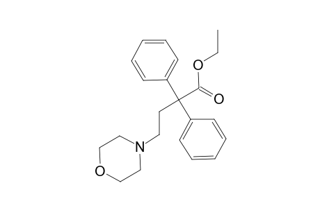 4-Morpholinebutanoic acid, .alpha.,.alpha.-diphenyl-, ethyl ester