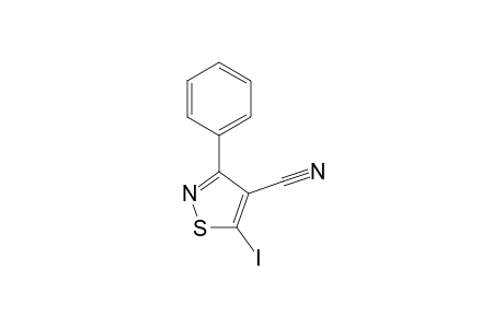 4-Isothiazolecarbonitrile, 5-iodo-3-phenyl-