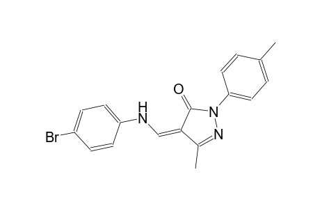 3H-pyrazol-3-one, 4-[[(4-bromophenyl)amino]methylene]-2,4-dihydro-5-methyl-2-(4-methylphenyl)-, (4Z)-