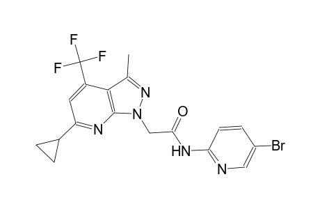 1H-pyrazolo[3,4-b]pyridine-1-acetamide, N-(5-bromo-2-pyridinyl)-6-cyclopropyl-3-methyl-4-(trifluoromethyl)-