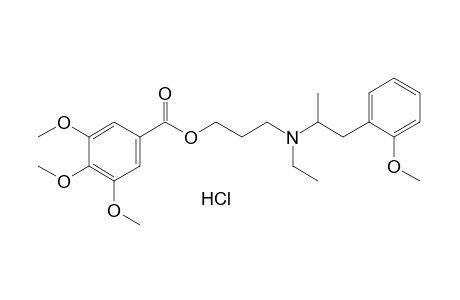 3,4,5-trimethoxybenzoic acid, 3-[ethyl(o-methoxy-alpha-methylphenethyl)-amino]propyl ester, hydrochloride