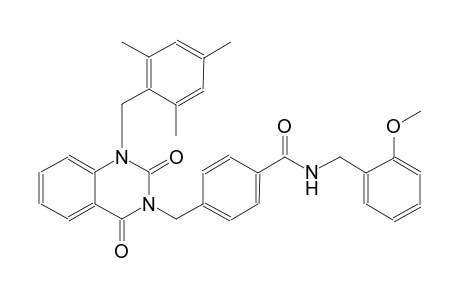 4-[(1-(mesitylmethyl)-2,4-dioxo-1,4-dihydro-3(2H)-quinazolinyl)methyl]-N-(2-methoxybenzyl)benzamide