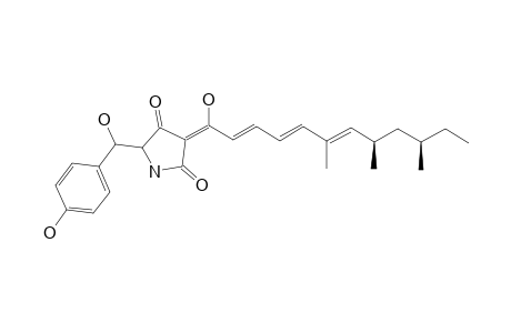 MILITARINONE-B;5-[HYDROXY-(4-HYDROXYPHENYL)-METHYL]-3-(1-HYDROXY-6,8,10-TRIMETHYLDODECA-2,4,6-TRIENYLIDENE)-PYRROLIDINE-2,4-DIONE