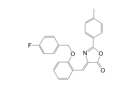 (4Z)-4-{2-[(4-fluorobenzyl)oxy]benzylidene}-2-(4-methylphenyl)-1,3-oxazol-5(4H)-one