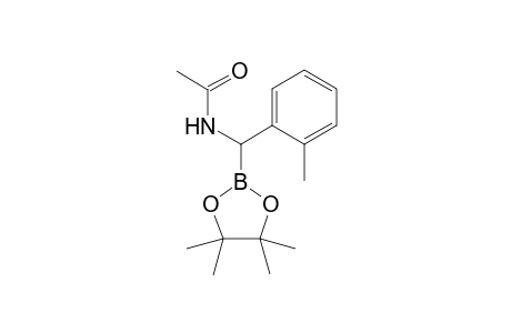 Pinacol (+-)-1-Acetamido-1-(2-methylphenyl)methaneboronate