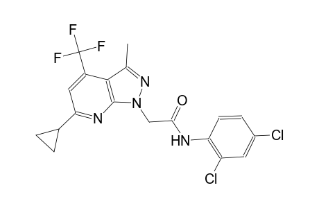 1H-pyrazolo[3,4-b]pyridine-1-acetamide, 6-cyclopropyl-N-(2,4-dichlorophenyl)-3-methyl-4-(trifluoromethyl)-