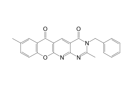 3-Benzyl-2,8-dimethyl-4H,6H-chromeno[3',2':5,6]pyrido[2,3-d]pyrimidine-4,6-dione