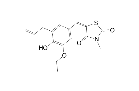 (5E)-5-(3-allyl-5-ethoxy-4-hydroxybenzylidene)-3-methyl-1,3-thiazolidine-2,4-dione