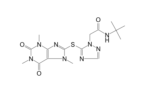 1H-1,2,4-triazole-1-acetamide, N-(1,1-dimethylethyl)-5-[(2,3,6,7-tetrahydro-1,3,7-trimethyl-2,6-dioxo-1H-purin-8-yl)thio]-