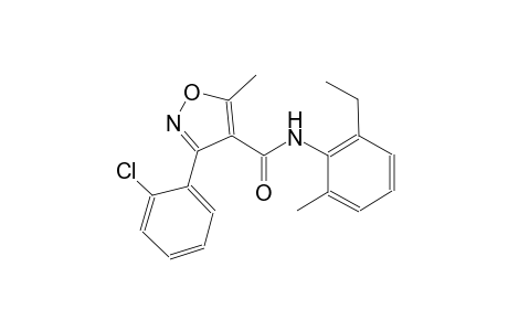 3-(2-chlorophenyl)-N-(2-ethyl-6-methylphenyl)-5-methyl-4-isoxazolecarboxamide