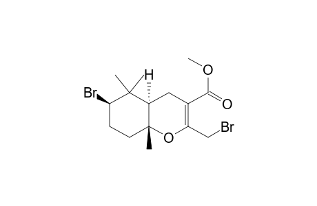 Methyl ester of (4a.alpha.,6.beta.,8a.beta.)-6-Bromo-2-(bromomethyl)-4a,5,6,7,8,8a-hexahydro-5,5,8a-trimethyl-4H-1-benzopyran-3-carboxylic acid