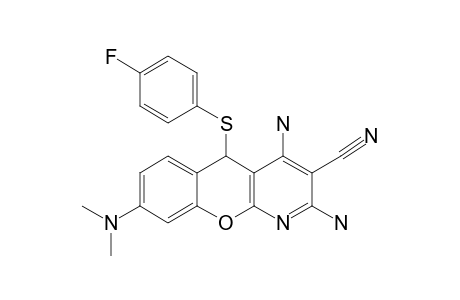 2,4-DIAMINO-8-(DIMETHYLAMINO)-5-((4-FLUOROPHENYL)-THIO)-5H-CHROMENO-[2,3-B]-PYRIDINE-3-CARBONITRILE