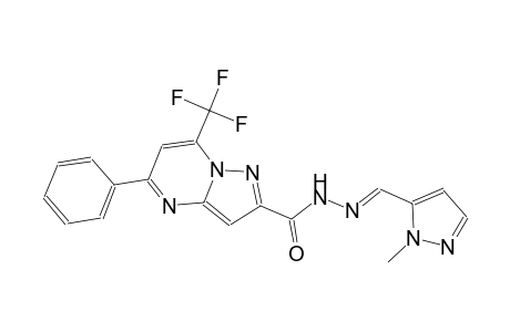 N'-[(E)-(1-methyl-1H-pyrazol-5-yl)methylidene]-5-phenyl-7-(trifluoromethyl)pyrazolo[1,5-a]pyrimidine-2-carbohydrazide