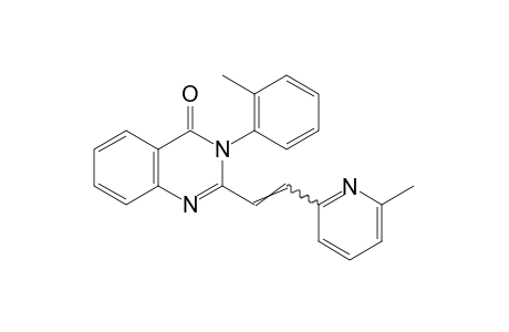 2-[2-(6-methyl-2-pyridyl)vinyl]-3-(o-tolyl)-4(3H)-quinazolinone