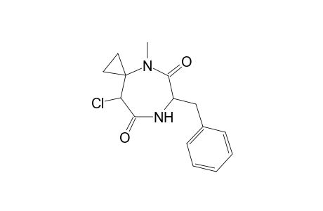 2'-Benzyl-6'-chlorohexahydro-4'-methyl-spiro(cyclopropane-1,5'-(1H)-[1,4]-diazepine-3',7'-dione