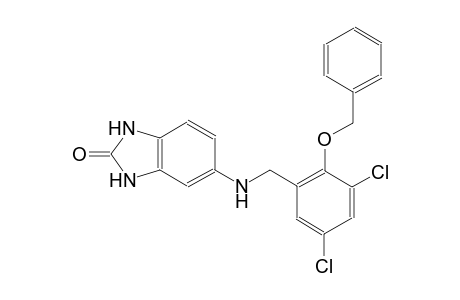 2H-benzimidazol-2-one, 5-[[[3,5-dichloro-2-(phenylmethoxy)phenyl]methyl]amino]-1,3-dihydro-