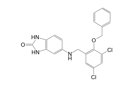 5-[(2-Benzoxy-3,5-dichloro-benzyl)amino]-1,3-dihydrobenzimidazol-2-one