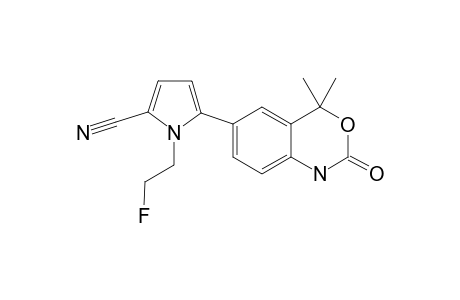 5-(4,4,-DIMETHYL-2-OXO-1,4-DIHYDRO-2-H-BENZO-[D]-[1.3]-OXAZIN-6-YL)-1-(2-FLUOROETHYL)-1-H-PYRROLE-2-CARBONITRILE