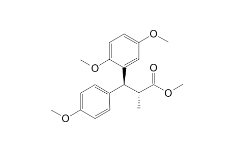 (anti)-Methyl 3-(2,5-dimethoxyphenyl)-3-(4-methoxyphenyl)-2-methylpropanoate