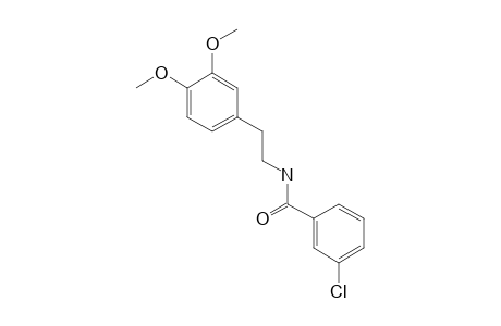 m-CHLORO-N-(3,4-DIMETHOXYPHENETHYL)BENZAMIDE