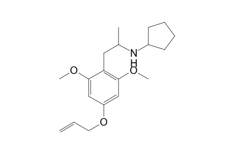 N-Cyclopentyl-4-allyloxy-2,6-dimethoxyamphetamine