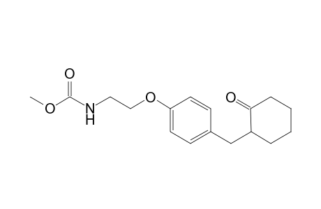 Methyl N-[2-[4-[(2-oxidanylidenecyclohexyl)methyl]phenoxy]ethyl]carbamate