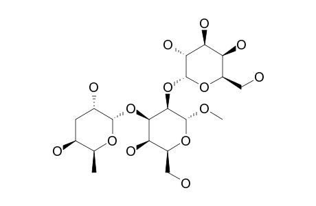 METHYL-3-O-(3,6-DIDEOXY-ALPHA-D-XYLO-HEXOPYRANOSYL)-2-O-(ALPHA-D-GALACTOPYRANOSYL)-ALPHA-D-TALOPYRANOSIDE