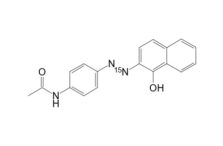 N-{4-[(E)-2-(1-hydroxy-2-naphthyl)diazenyl]phenyl}acetamide, 15N isotopic labeled