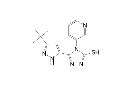 4H-1,2,4-triazole-3-thiol, 5-[3-(1,1-dimethylethyl)-1H-pyrazol-5-yl]-4-(3-pyridinyl)-