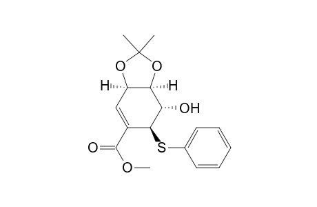 (3aR,6S,7S,7aS)-7-hydroxy-2,2-dimethyl-6-(phenylthio)-3a,6,7,7a-tetrahydro-1,3-benzodioxole-5-carboxylic acid methyl ester