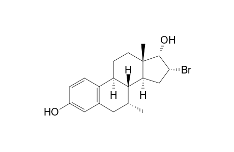 (7R,8R,9S,13S,14S,16R,17S)-16-bromanyl-7,13-dimethyl-6,7,8,9,11,12,14,15,16,17-decahydrocyclopenta[a]phenanthrene-3,17-diol