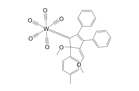 PENTACARBONYL-[5-METHOXY-4-(METHOXYMETHYLENE)-2,3-DIPHENYL-5-PARA-TOLYL-2-CYCLOPENTENE-1-YLIDENE]-TUNGSTEN