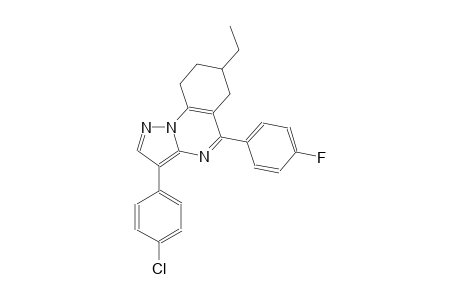 pyrazolo[1,5-a]quinazoline, 3-(4-chlorophenyl)-7-ethyl-5-(4-fluorophenyl)-6,7,8,9-tetrahydro-