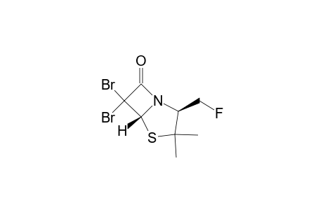 4-Thia-1-azabicyclo[3.2.0]heptan-7-one, 6,6-dibromo-2-(fluoromethyl)-3,3-dimethyl-, (2S-cis)-