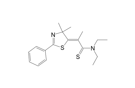 Propanethioamide, 2-(4,4-dimethyl-2-phenyl-5(4H)-thiazolylidene)-N,N-diethyl-, (Z)-