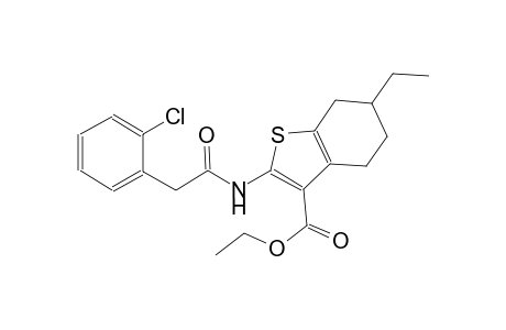 ethyl 2-{[(2-chlorophenyl)acetyl]amino}-6-ethyl-4,5,6,7-tetrahydro-1-benzothiophene-3-carboxylate