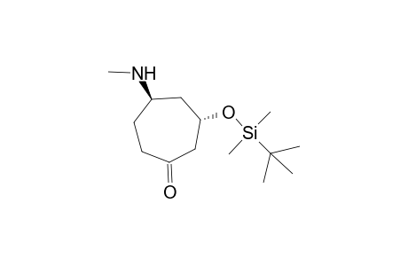 5-Methyamino-3-(tert-butyldimethylsiloxy)cycloheptanone