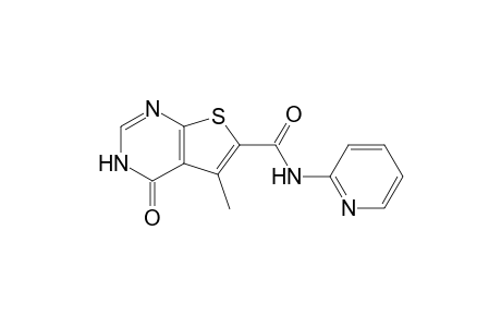 5-Methyl-4-oxo-N-(pyridin-2-yl)-3,4-dihydrothieno[2,3-d]pyrimidine-6-carboxamide