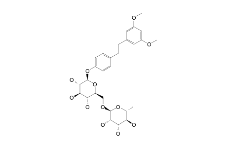 1-(3',5'-DIMETHOXY)PHENYL-2-[4''-O-BETA-D-GLUCOPYRANOSYL(6-1)-O-ALPHA-L-RHAMNOPYRANOSYL]-PHENYLETHANE