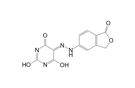 (5E)-2,6-dihydroxy-4,5-pyrimidinedione 5-[(1-oxo-1,3-dihydro-2-benzofuran-5-yl)hydrazone]