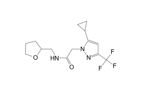 2-[5-cyclopropyl-3-(trifluoromethyl)-1H-pyrazol-1-yl]-N-(tetrahydro-2-furanylmethyl)acetamide