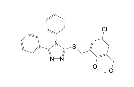 4H-1,2,4-triazole, 3-[[(6-chloro-4H-1,3-benzodioxin-8-yl)methyl]thio]-4,5-diphenyl-