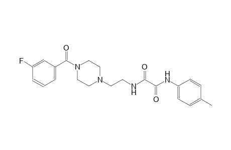 N-[2-[4-(3-fluorobenzoyl)piperazin-1-yl]ethyl]-N'-(4-methylphenyl)oxamide