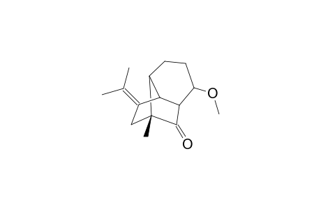 10-Isopropylidene-5-methoxy-8-methyltricyclo[4.4.0.0(2,8)]decan-7-one