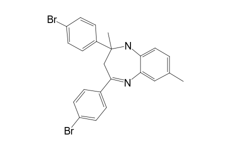 2,4-BIS-(4-BrOMOPHENYL)-2,3-DIHYDRO-2,7-DIMETHYL-1H-1,5-BENZODIAZEPINE