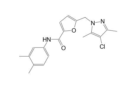 5-[(4-chloro-3,5-dimethyl-1H-pyrazol-1-yl)methyl]-N-(3,4-dimethylphenyl)-2-furamide