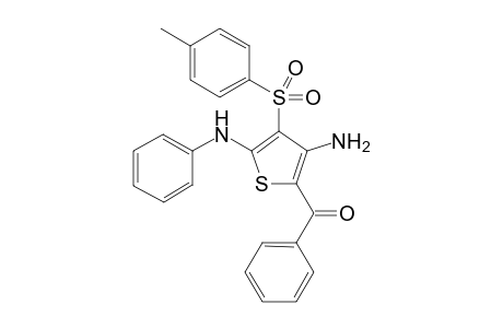 (3-amino-5-(phenylamino)-4-tosylthiophen-2-yl)(phenyl)methanone