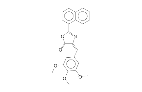(4E)-2-(1-Naphthyl)-4-(3,4,5-trimethoxybenzylidene)-1,3-oxazol-5(4H)-one