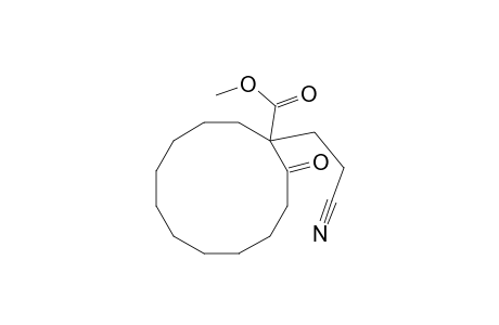Cyclododecanecarboxylic acid, 1-(2-cyanoethyl)-2-oxo-, methyl ester